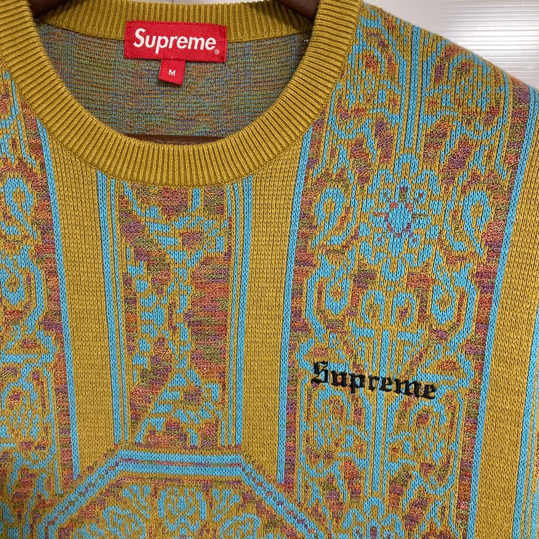 【yoshi】Supreme ニット セーター タペストリー