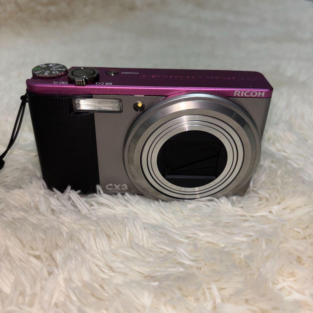 RICOH CX3 コンパクトデジタルカメラ シルバー・ピンク
