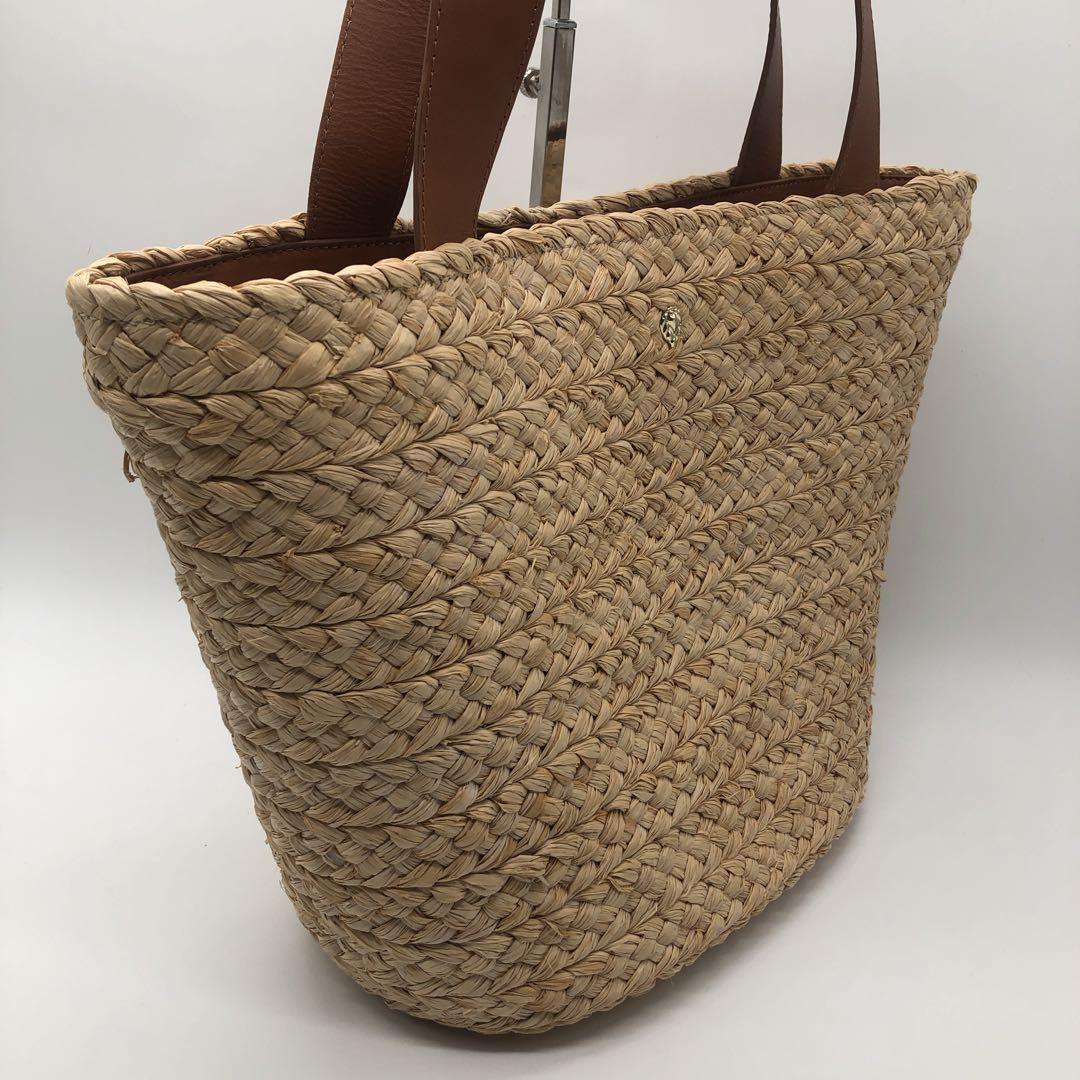 極美品 ヘレンカミンスキHELEN KAMINSKI かごバッグ 大容量　A4可