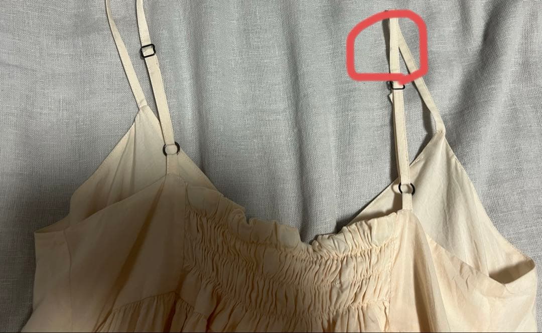 crinkle crinkle crinkle ピンク キャミソール　ブラウス