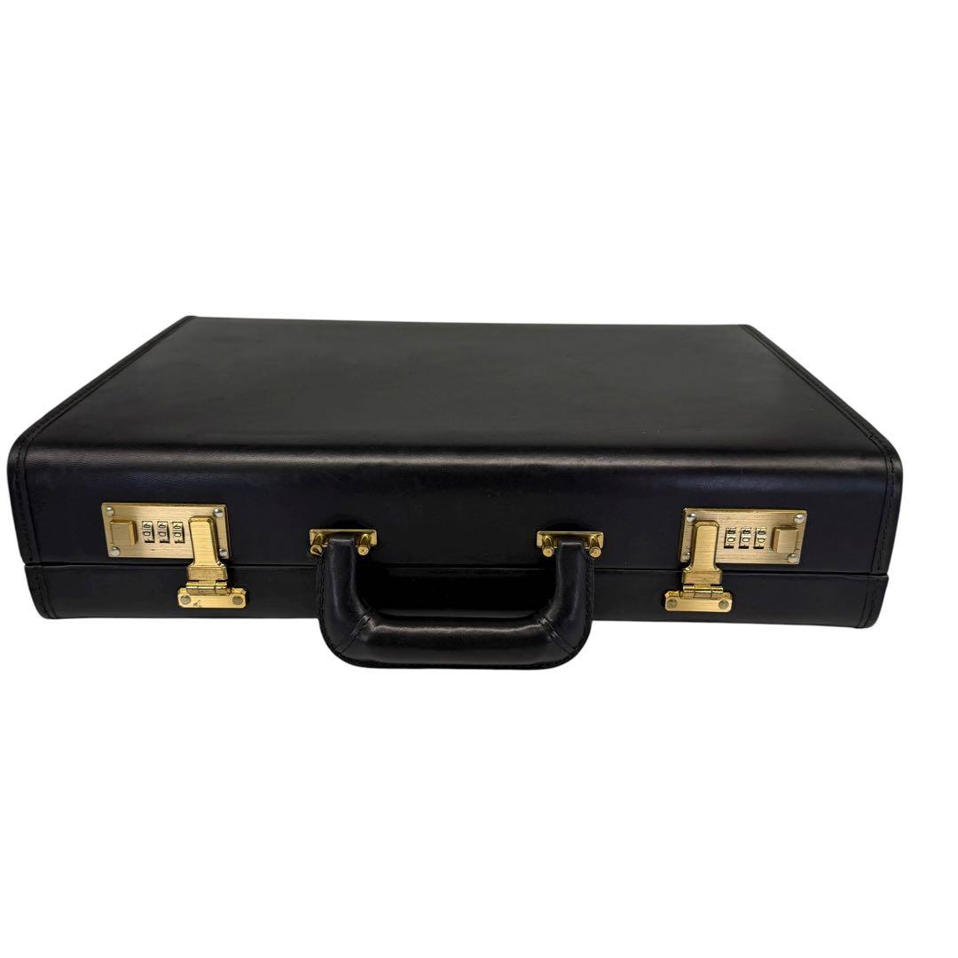 美品 OLD COACH アタッシュケース ダイヤルロック レザー ブラック