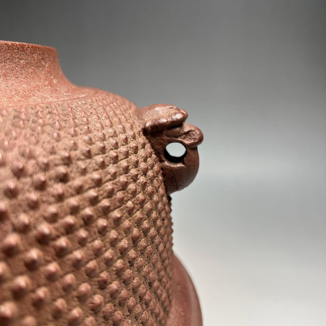 茶道具 霰紋 真形釜 眞形釜 菊地正直 造