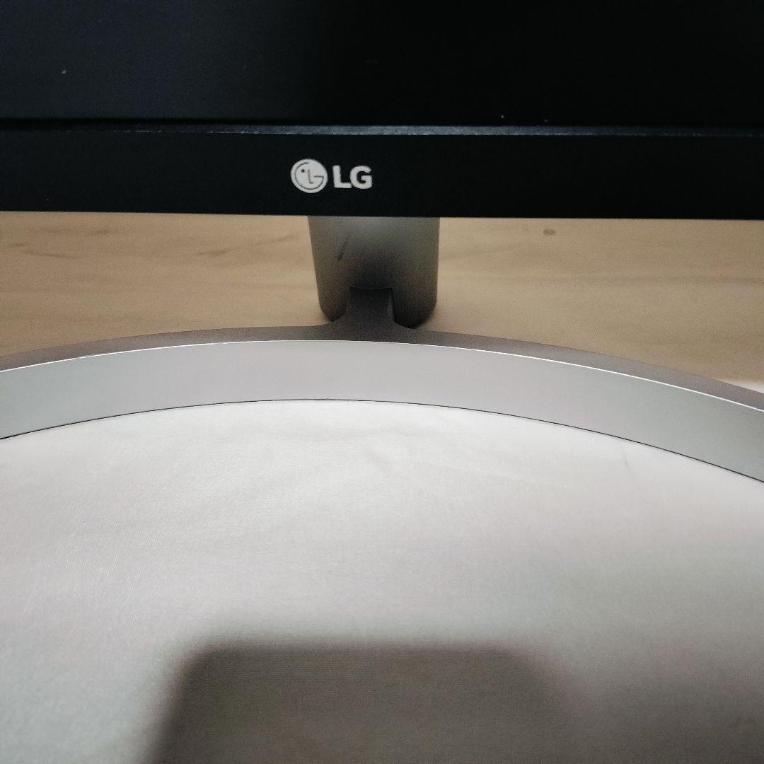 LG モニター アーチ型スタンド 27UL500-W カバー付き4K対応モニター