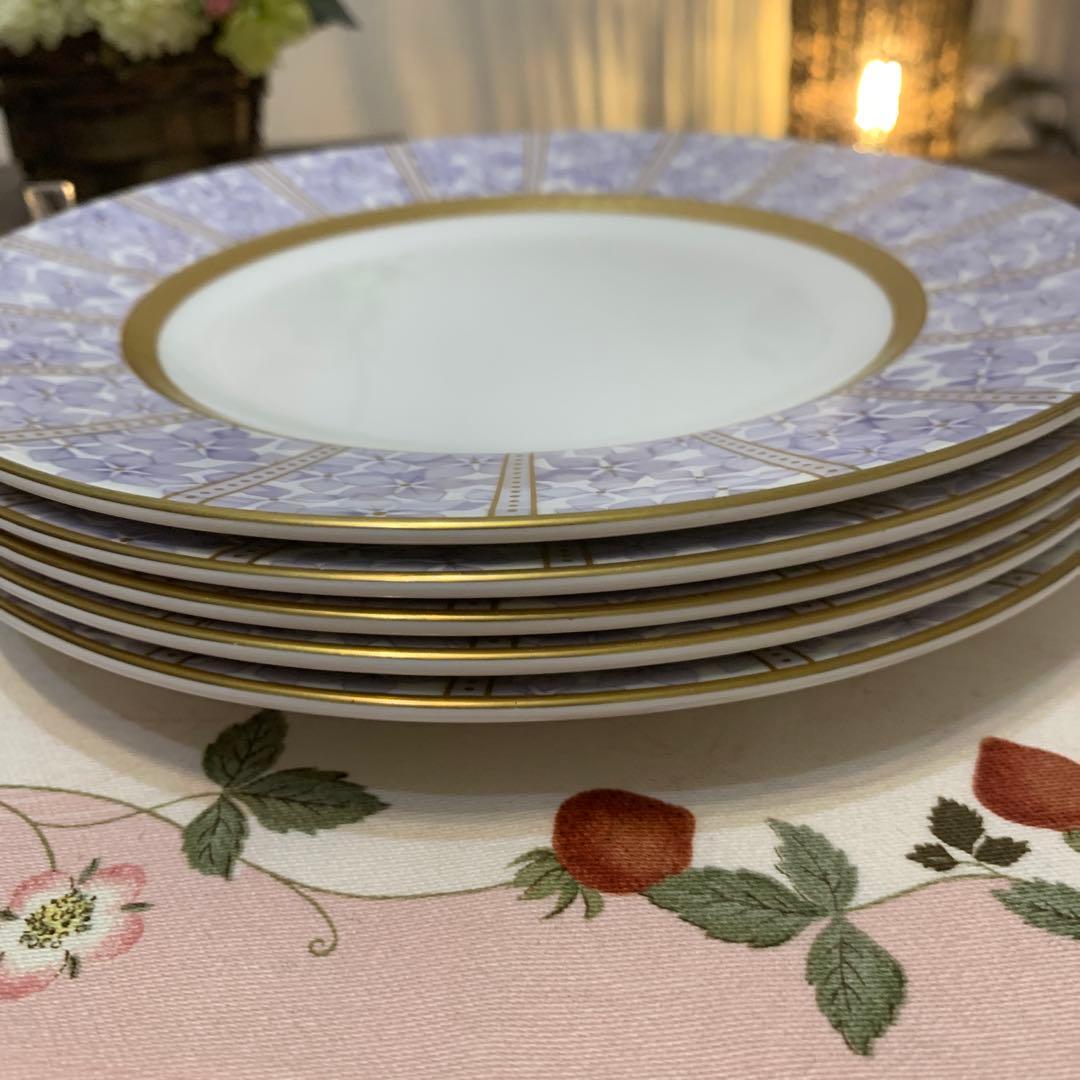 希少　ウェッジウッド アメジスト　20.5cm デザートプレート　4枚