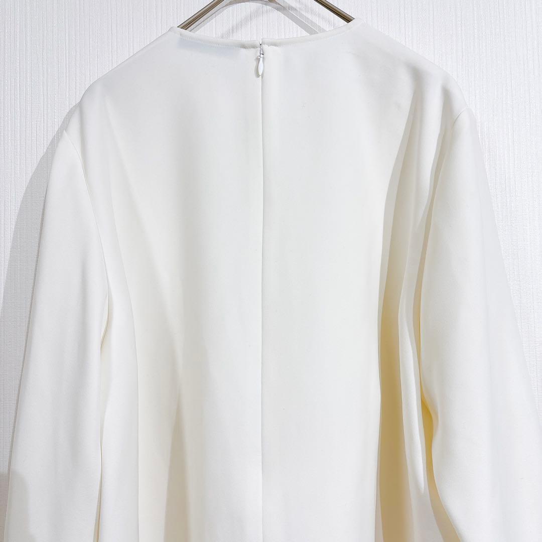 yokochan ヨーコチャン　ビッグリボン　ブラウス　フリル　シャツ　ホワイト