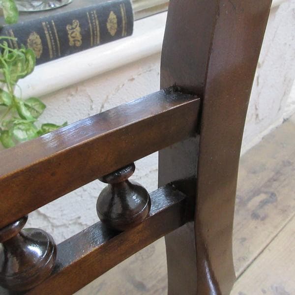 イギリス アンティーク 家具 ホールチェア 椅子 イス 木製 英国 4282e
