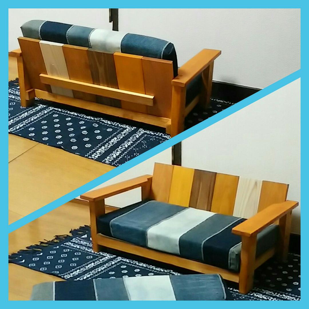 リメイク デニム★ペットソファー①