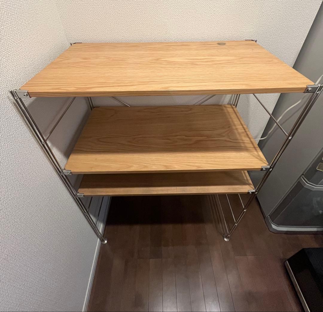 無印良品　ステンレスユニットシェルフ　高さ約118.cm
