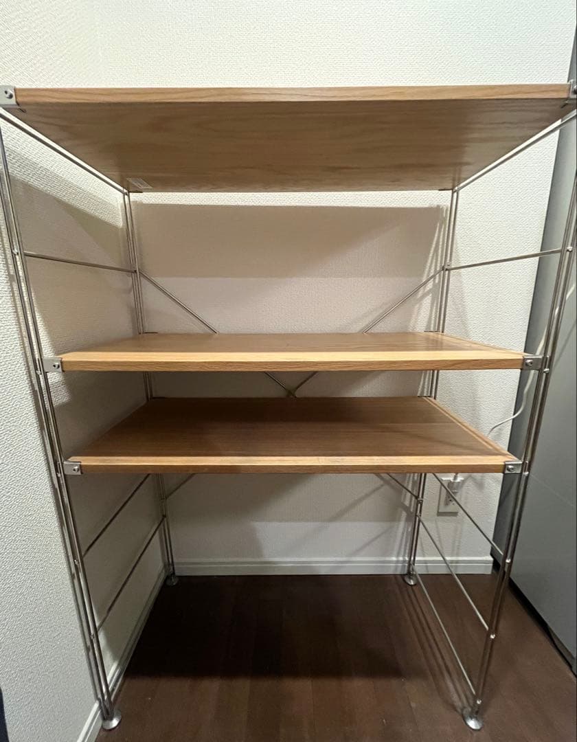 無印良品　ステンレスユニットシェルフ　高さ約118.cm