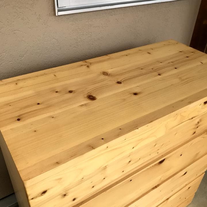 無印良品 MUJI パイン材 チェスト ４段ワイド タンス 収納 木製 家具