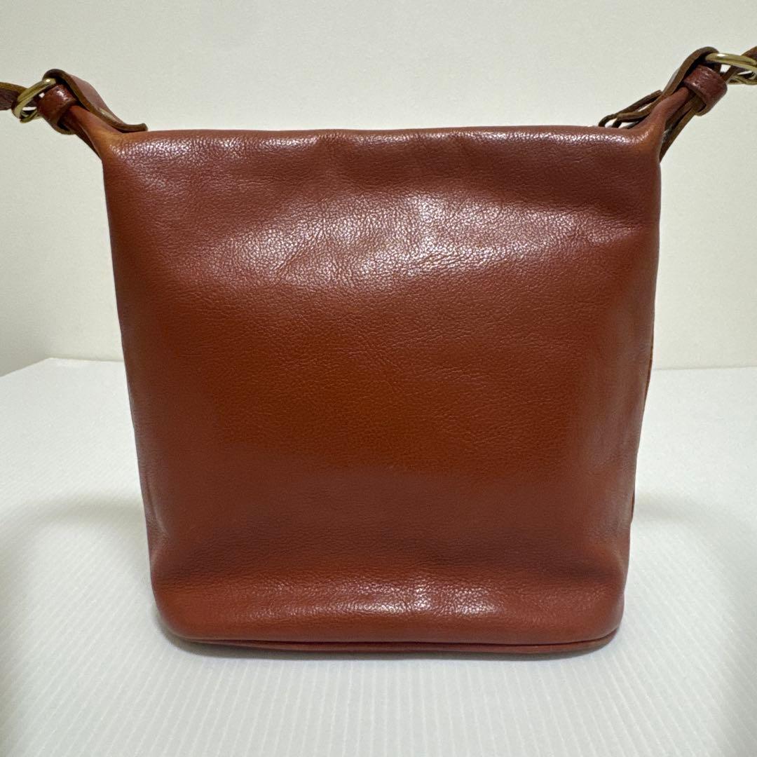 イルビゾンテ ショルダーバッグ キャメル 赤茶 レザー 牛革