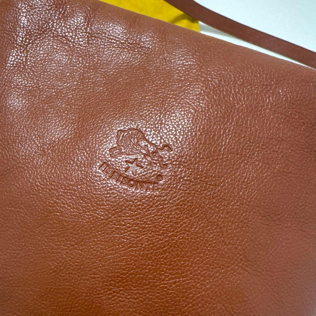 イルビゾンテ ショルダーバッグ キャメル 赤茶 レザー 牛革