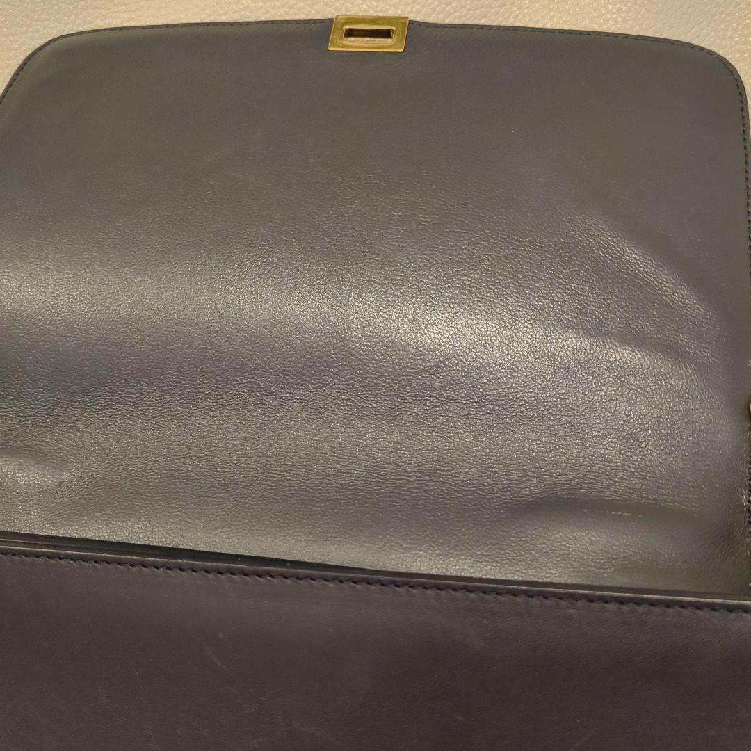 ✨美品✨セリーヌトラペラーズレザースエード２wayバッグ　ＢＬＡＣＫ！