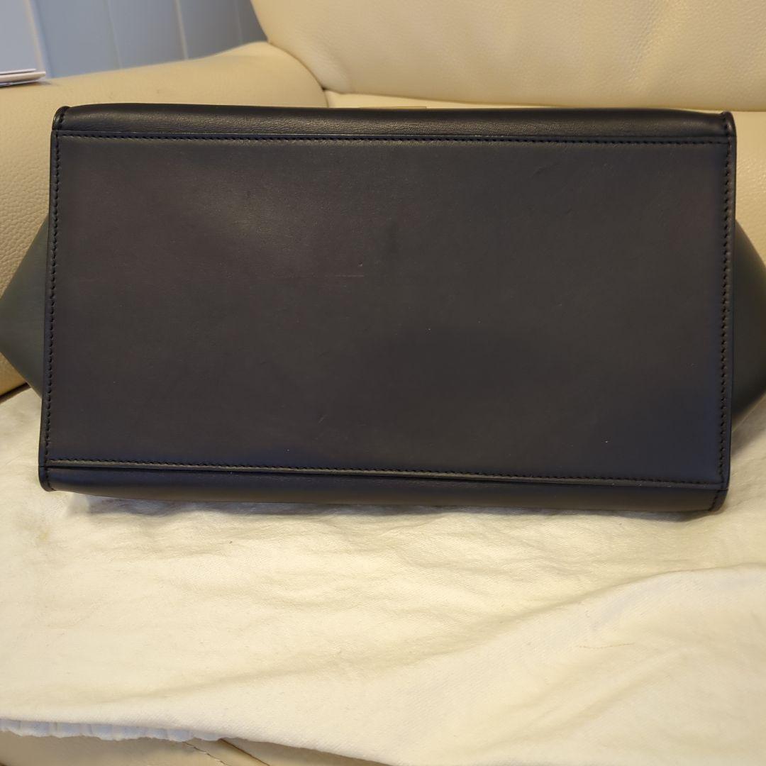 ✨美品✨セリーヌトラペラーズレザースエード２wayバッグ　ＢＬＡＣＫ！