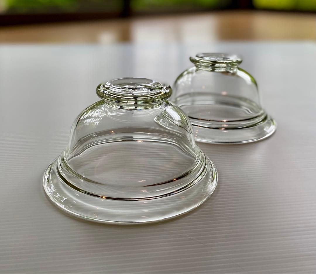 舩木倭帆 作　口返し透明鉢3客