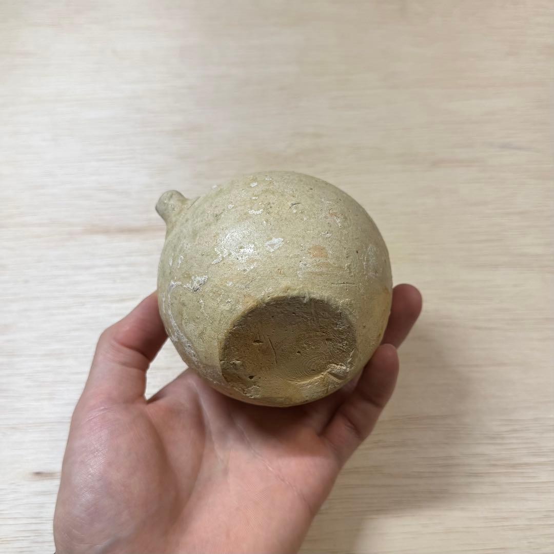 古瀬戸 灰釉 水滴 室町時代 発掘品 陶片 古美術 骨董 民藝 古美濃 古常滑