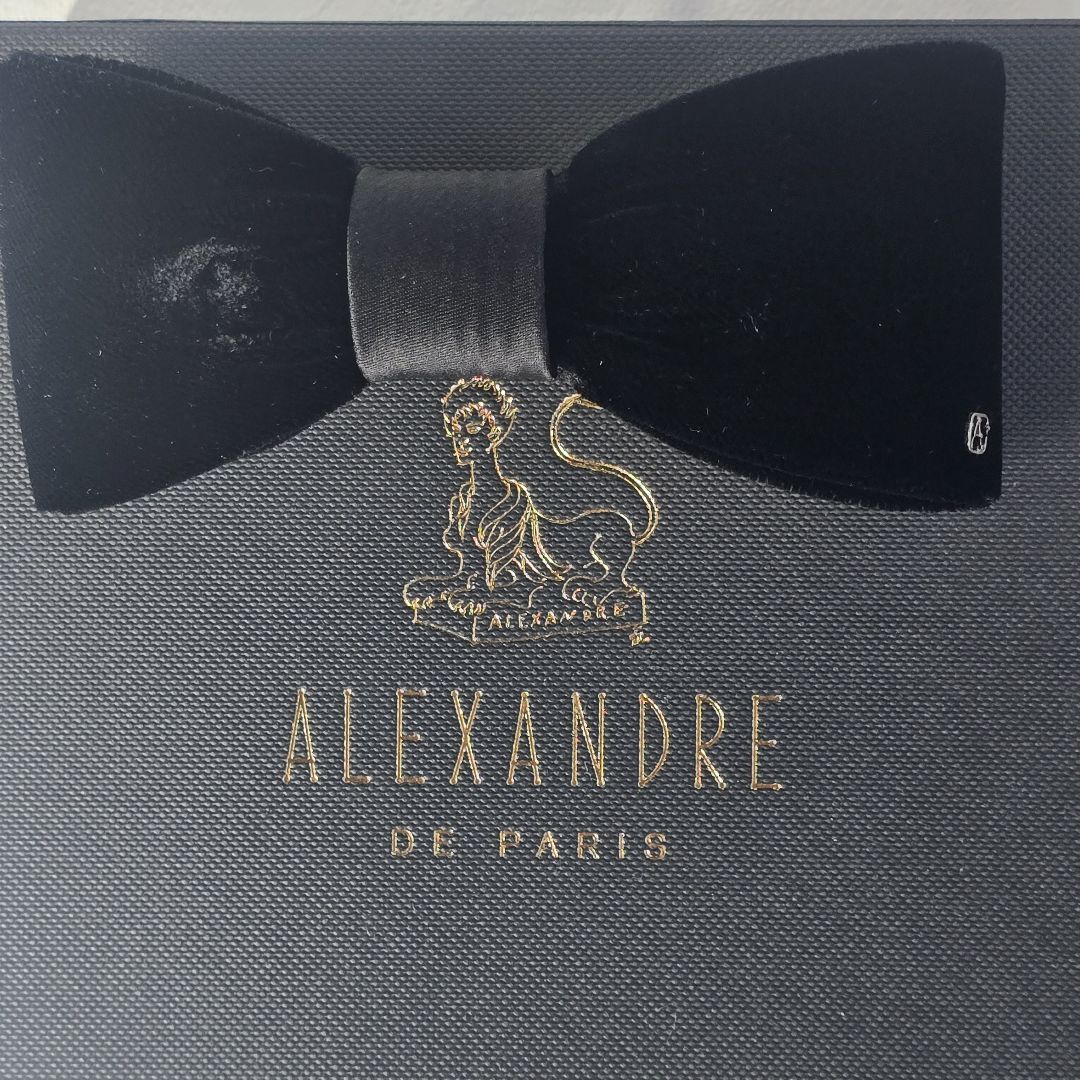 ALEXANDRE DE PARIS　かわいいリボンバレッタ　ブラック