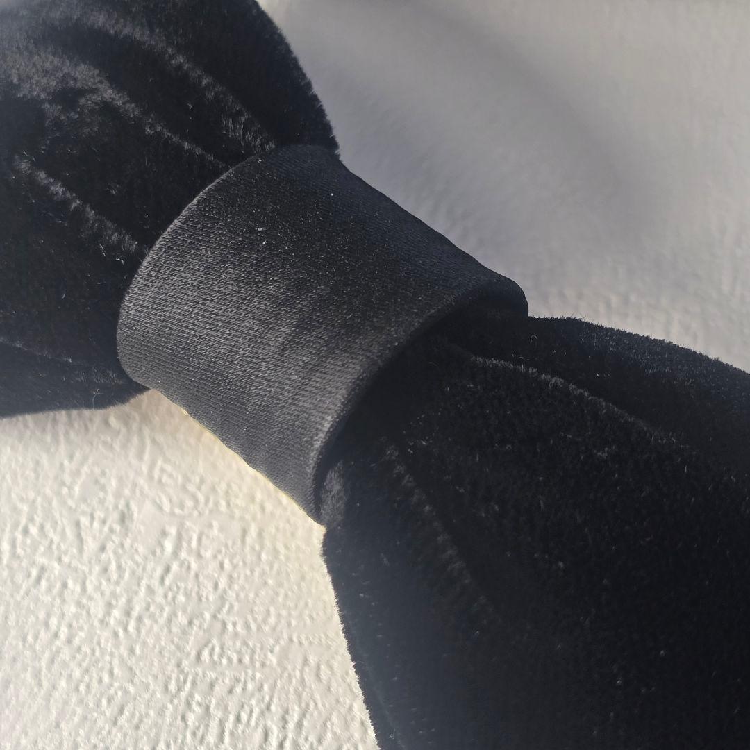 ALEXANDRE DE PARIS　かわいいリボンバレッタ　ブラック