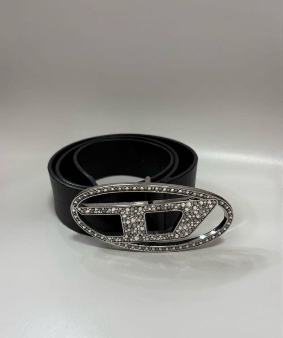DIESEL B-1dr Strass レザーベルト
