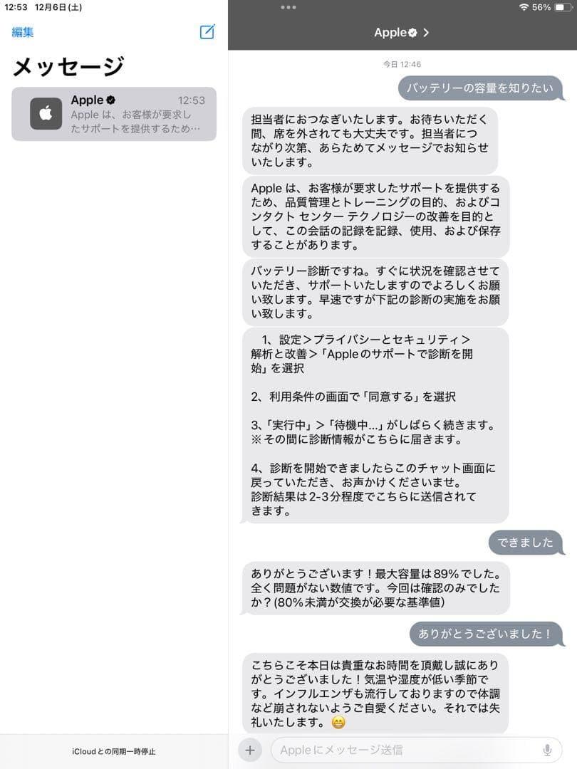 Apple iPad 第7世代 シルバー 128GB バッテリー最大容量89%