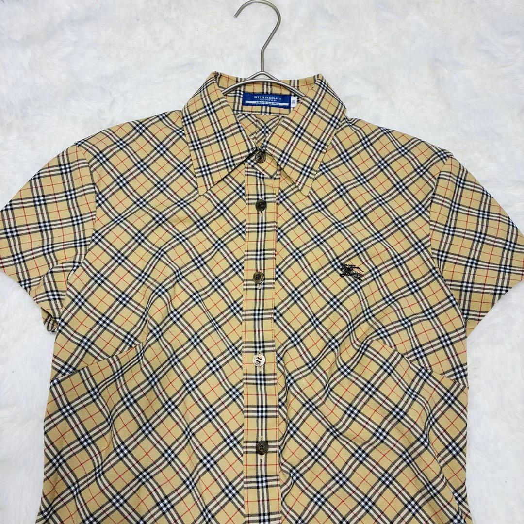 BURBERRY BLUE LABEL ノバチェック シャツワンピース 38 M