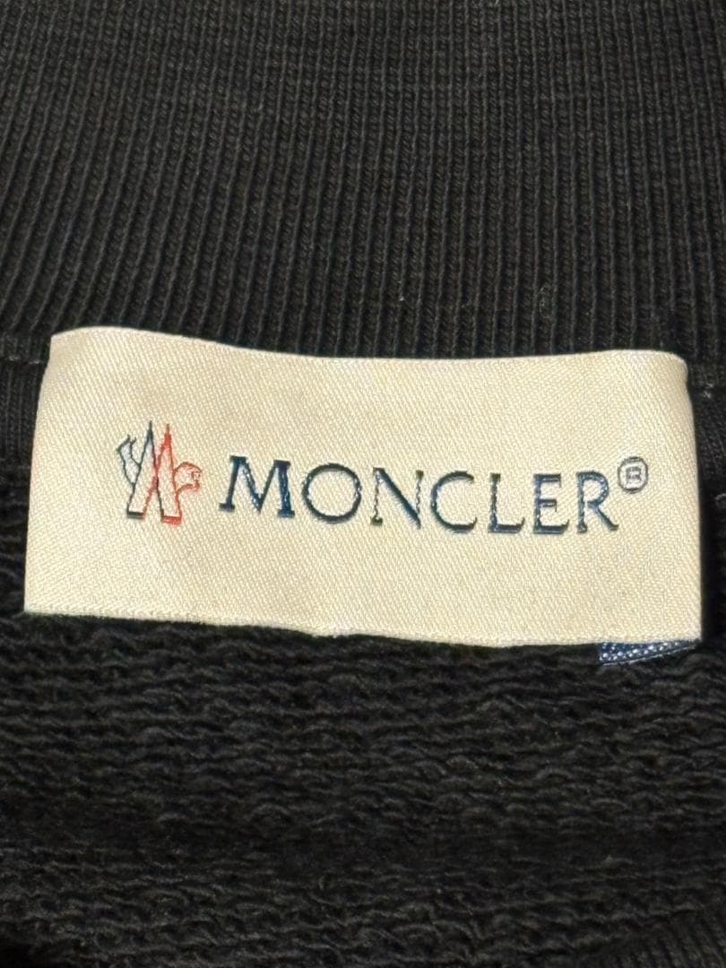 【新品未使用】MONCLER クルーネック スウェット　XL　黒色 トレーナー