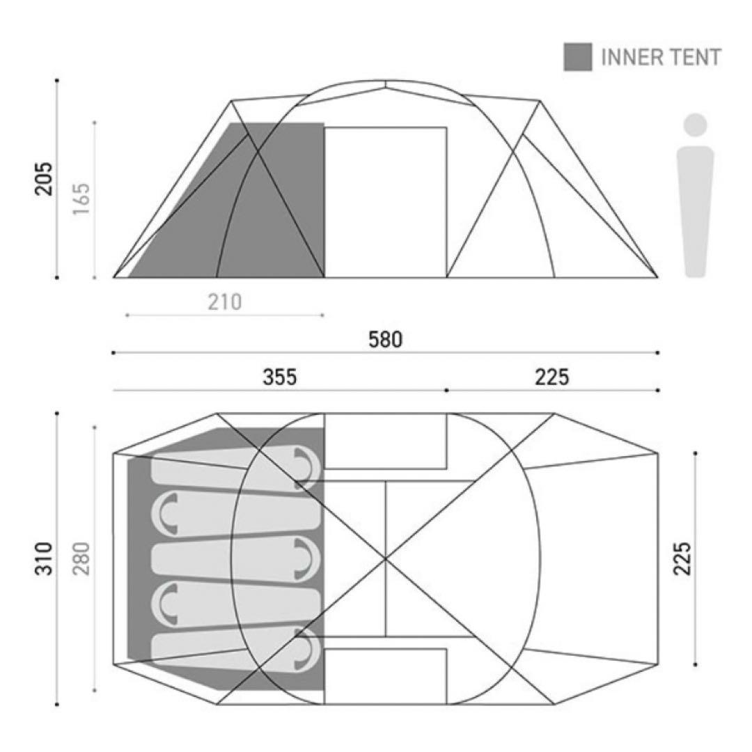 新品　muraco ムラコ テントZIZ TENT SHELTER グレー