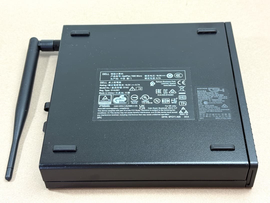 ミニPC DELL OptiPlex 7080 XE Micro Form Factor