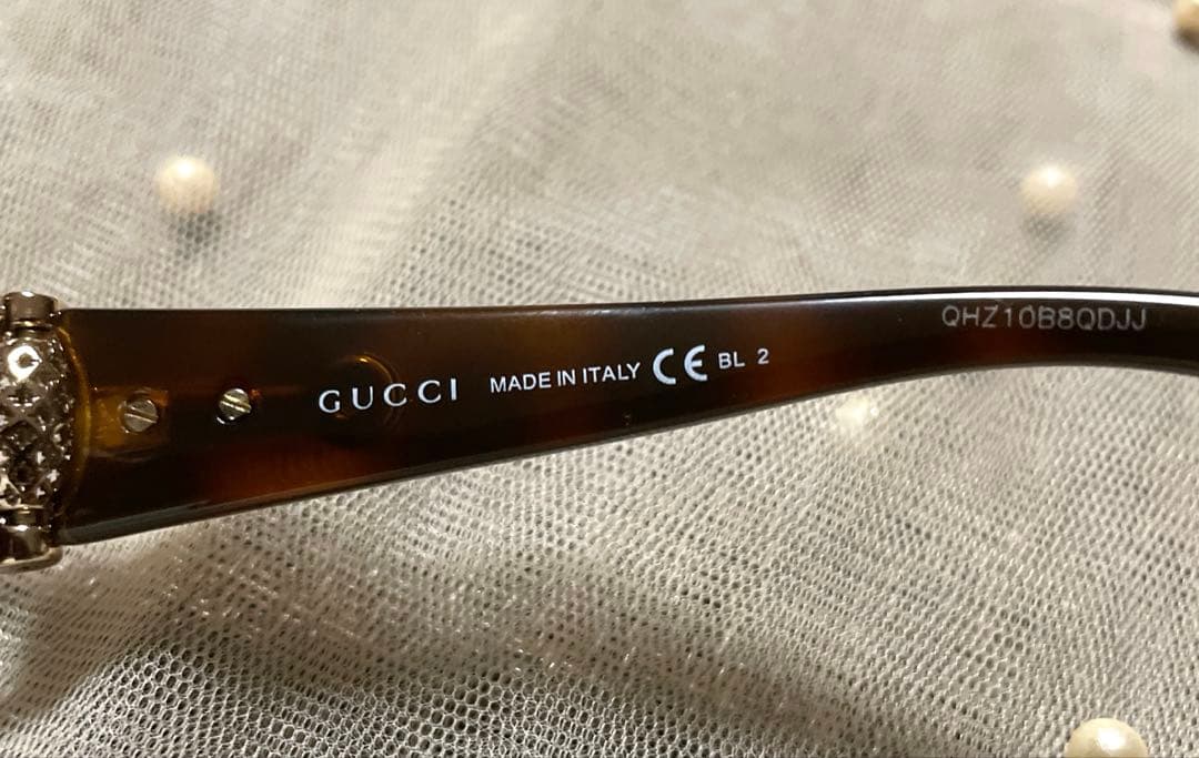 未使用品 GUCCI グッチ サングラス GG3726 ブラウン ベッコウ柄