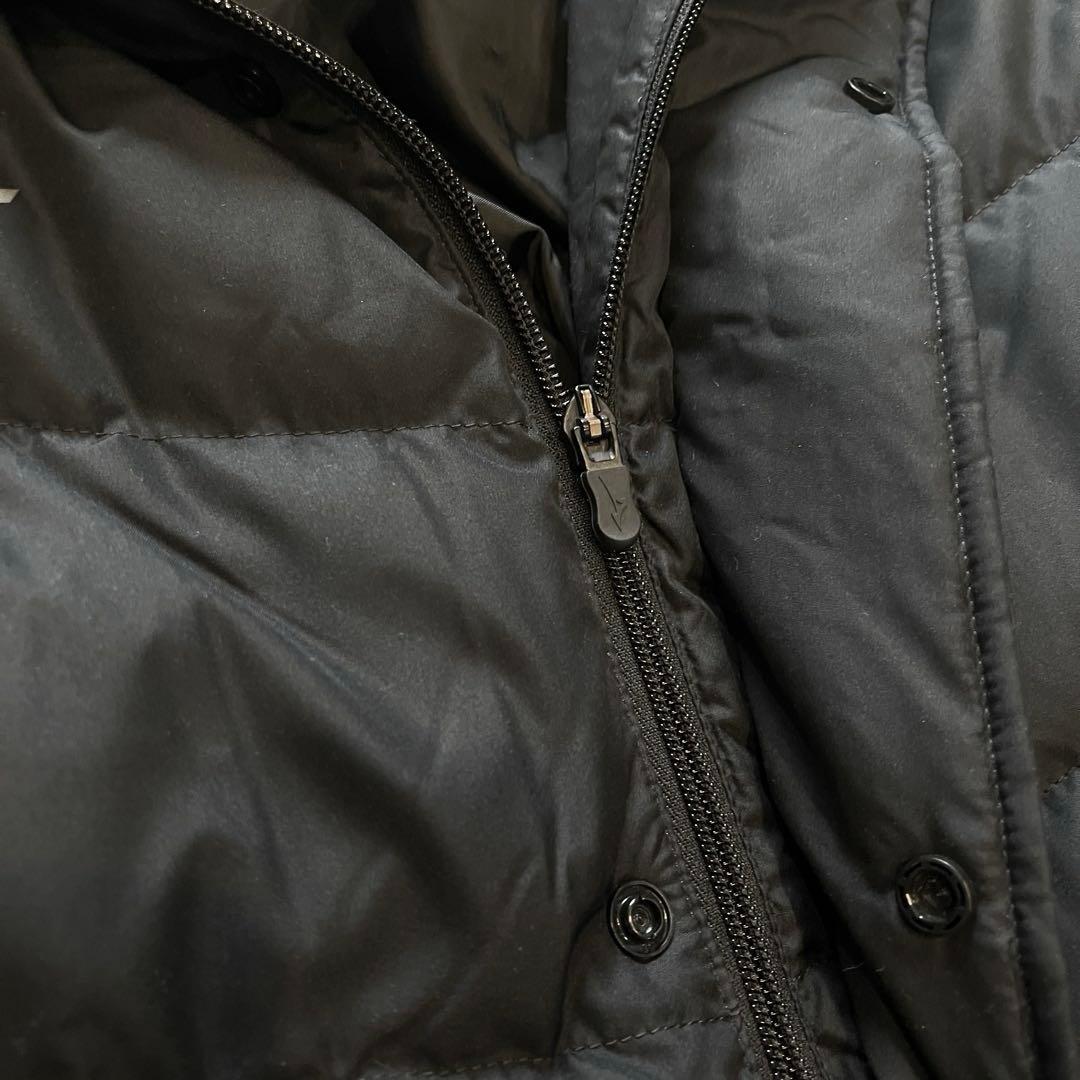 極美品★極暖ダウン90%フェザー10% M ミズノ　ダウンコート ベンチコート黒