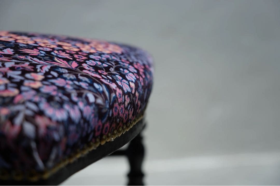 リバティ　フランス　アンティーク　チェア　ビンテージ　ナポレオンチェア　古木