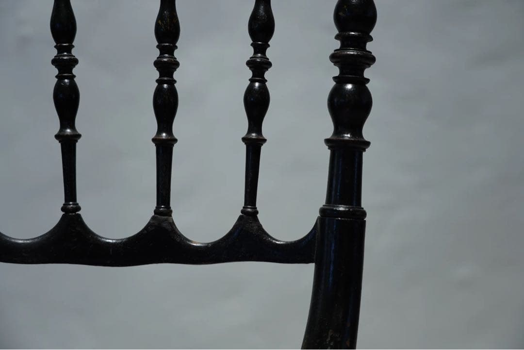 リバティ　フランス　アンティーク　チェア　ビンテージ　ナポレオンチェア　古木