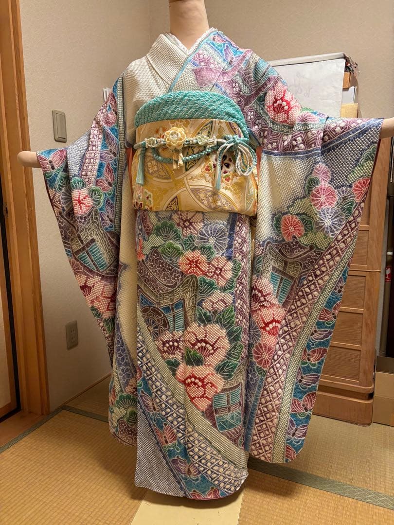 藤娘きぬたや総絞り振袖