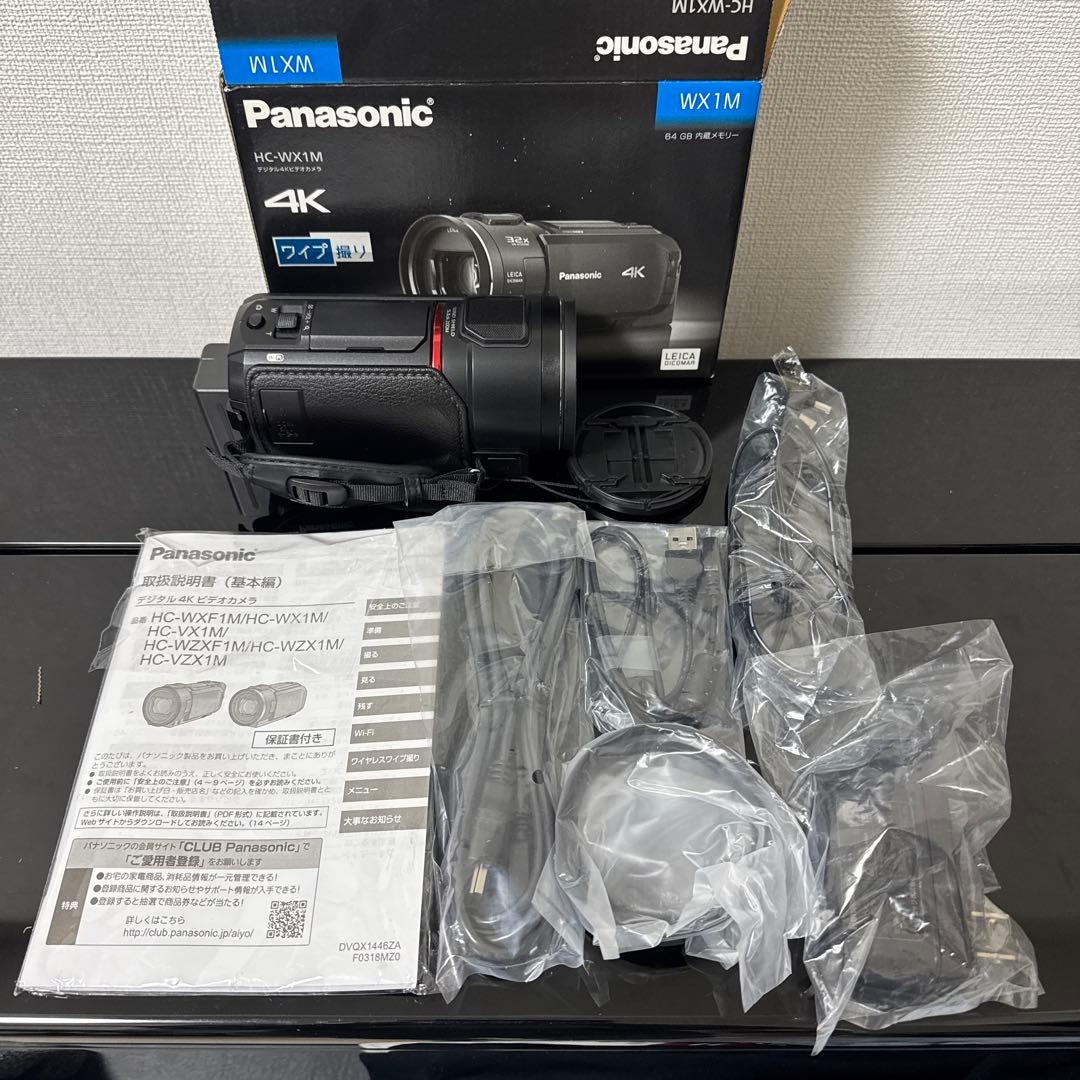 【美品】パナソニック 4K ビデオカメラ ワイプ撮り あとから補正 WX1M