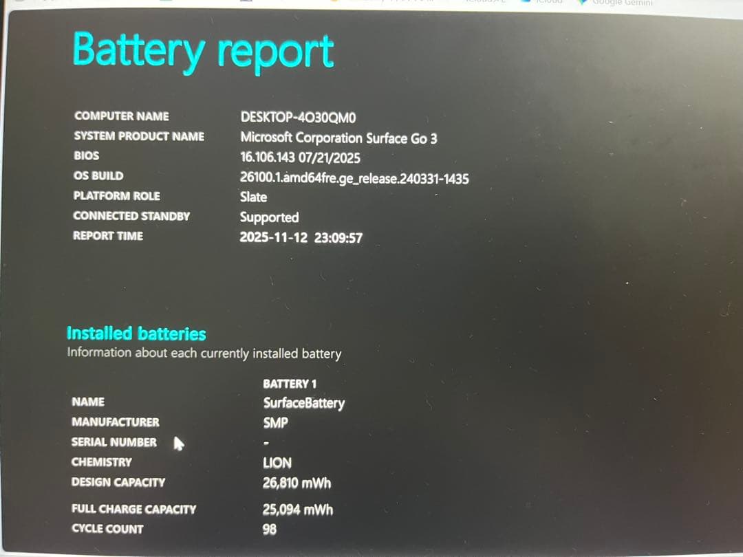 surface go3 64gb 4gb Windows11 ステッカー多数