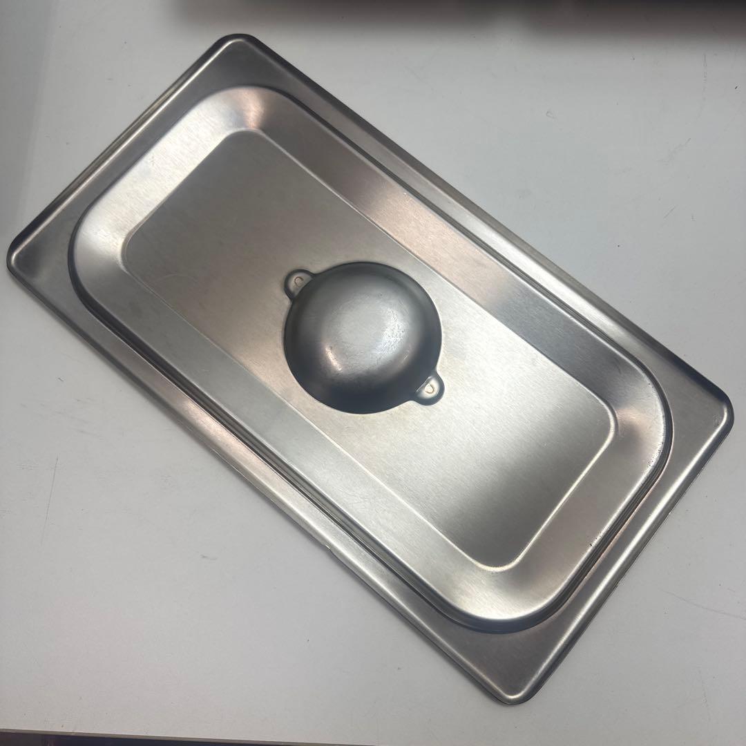 ホテルパン ステンレス製 長方形 保存容器 蓋付き 1／3サイズ 4セット