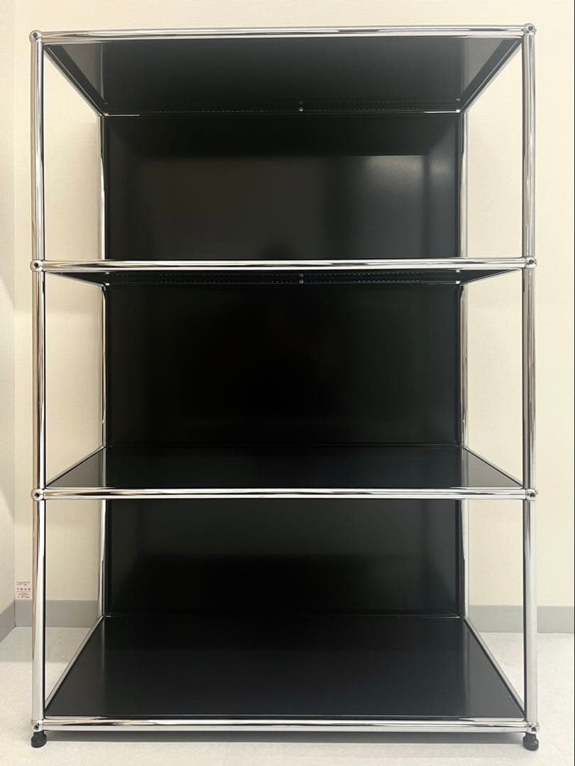 USMハラー　3段スチールラック 黒　引き取りもOK西新宿