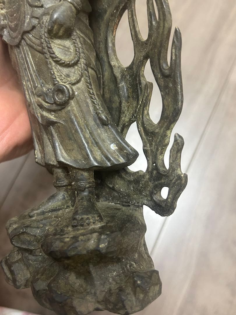 不動明王　仏像　仏師　　守護　厄除け　古銅製 旧家藏出 古董 中国清時代