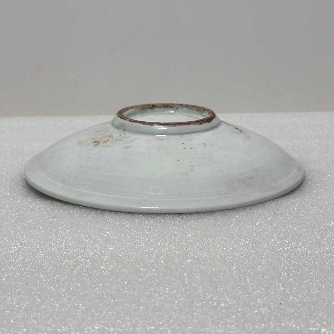 初期伊万里 吹墨兎文 七寸皿