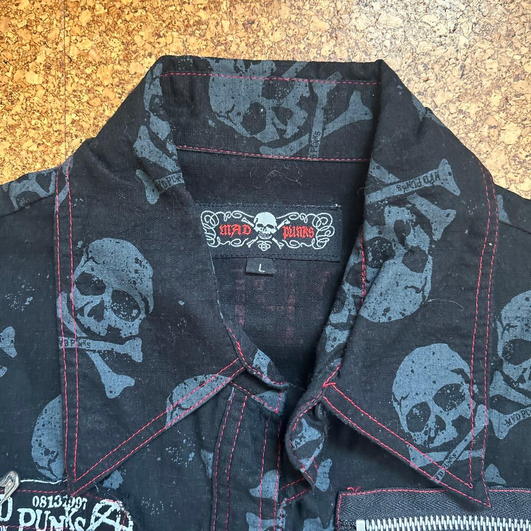 MAD PUNKS スカル ゴスロリドクロ ⭐︎ Lサイズ