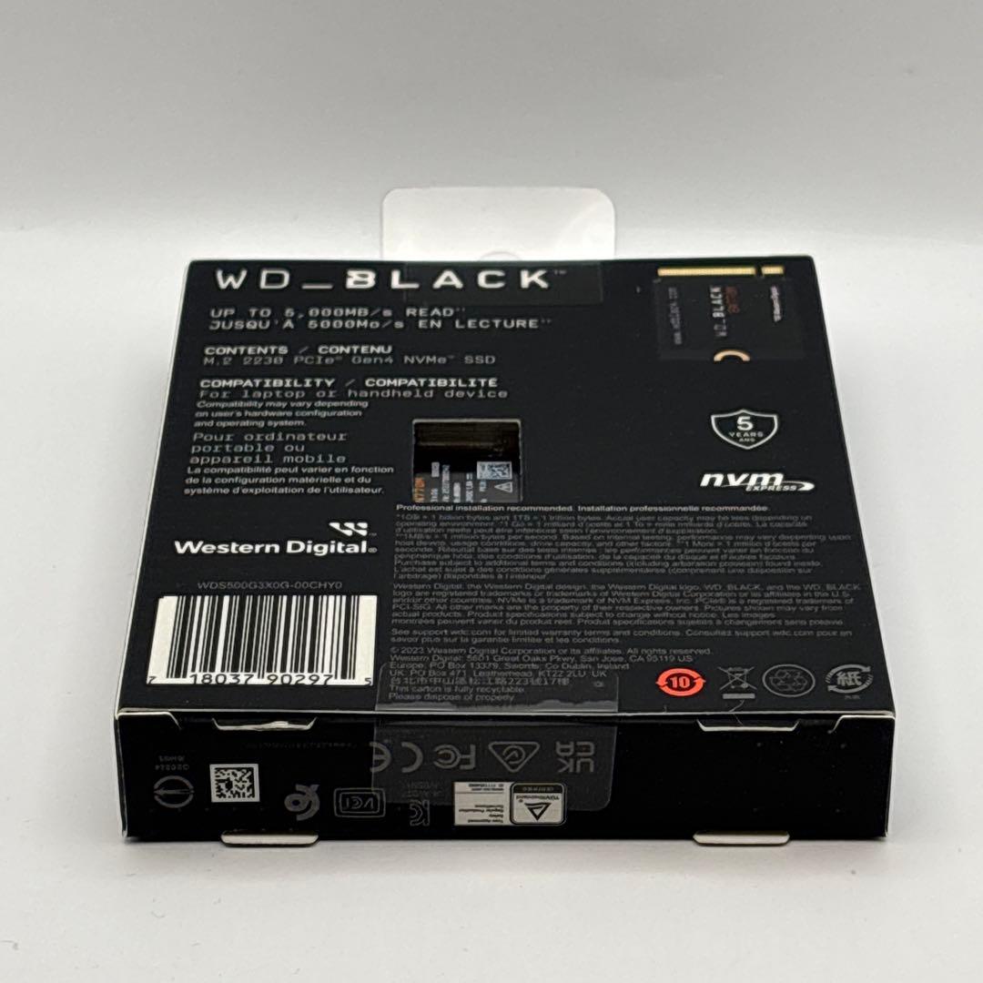 内蔵型SSD WD Black SN770M NVMe SSD WDS500G3X0G