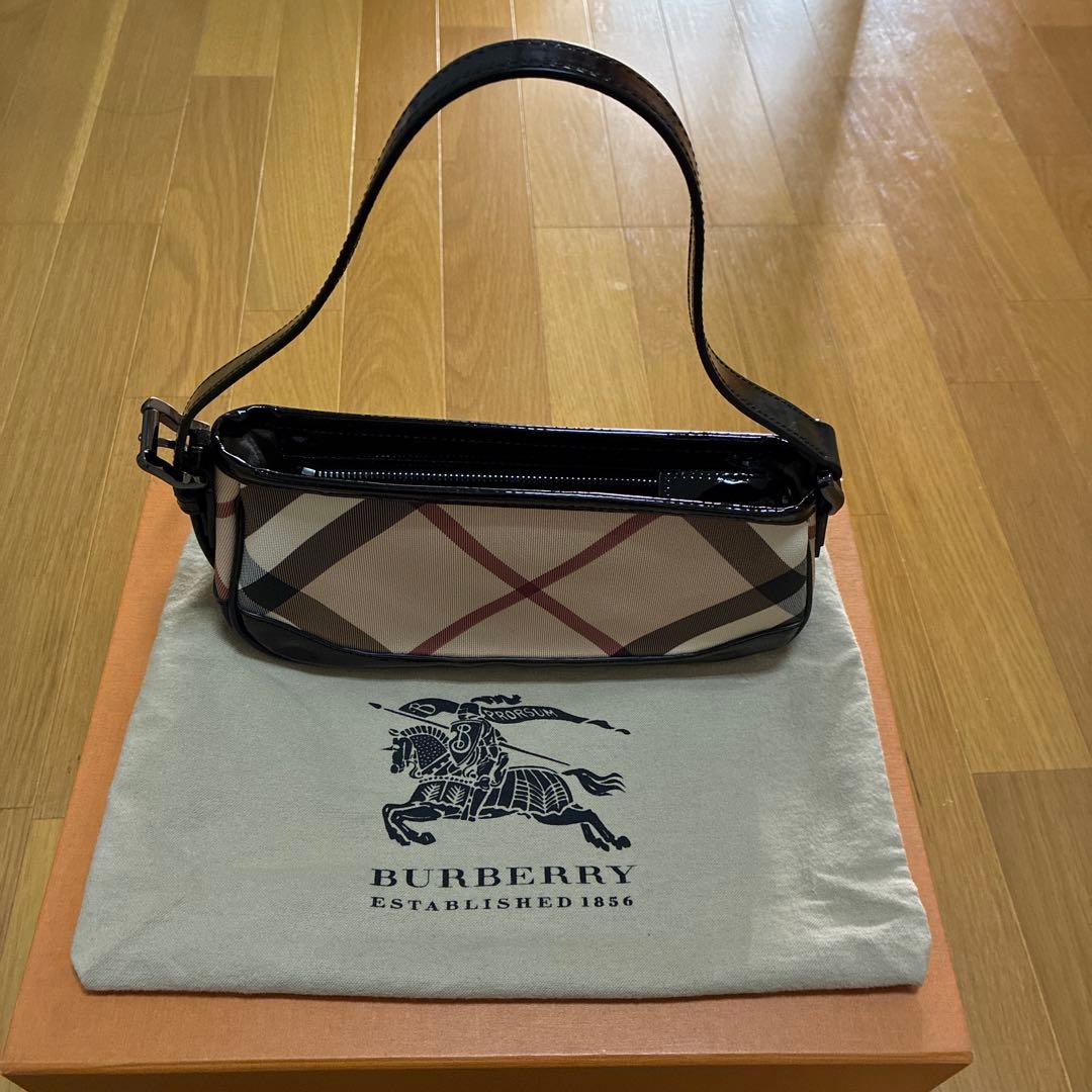 BURBERRY チェック柄 ハンドバッグ