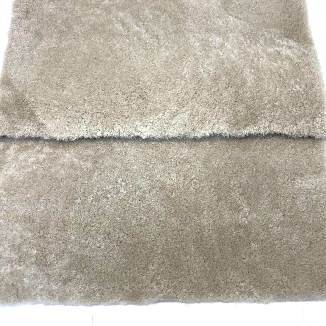 ムートン　ファー　カーミットチェア　毛皮敷物　マット　座布団　キャンプ　2枚組