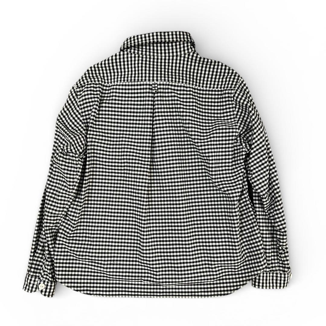 専用です極美品✨DANTONギンガムチェック プルオーバーシャツ 丸襟 長袖34