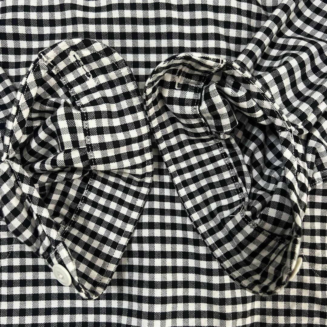 専用です極美品✨DANTONギンガムチェック プルオーバーシャツ 丸襟 長袖34
