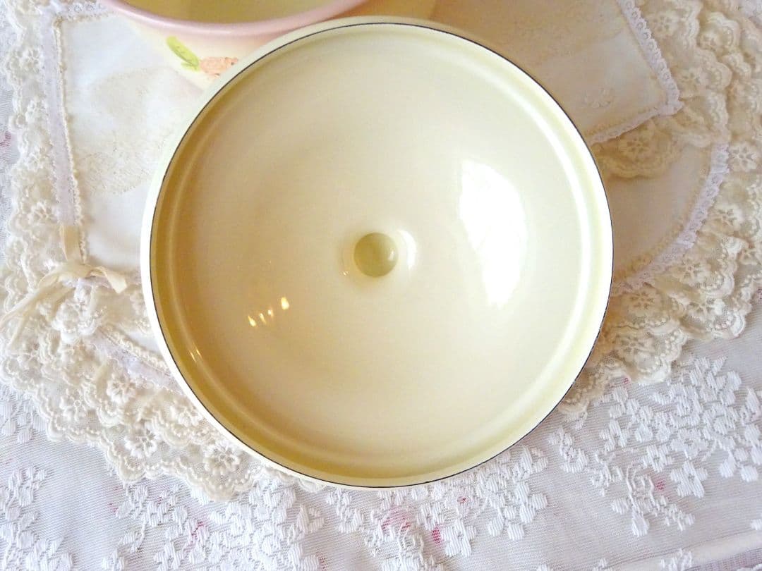 イマン　ダイアナローズ　アンティークキャセロール　マニーローズ