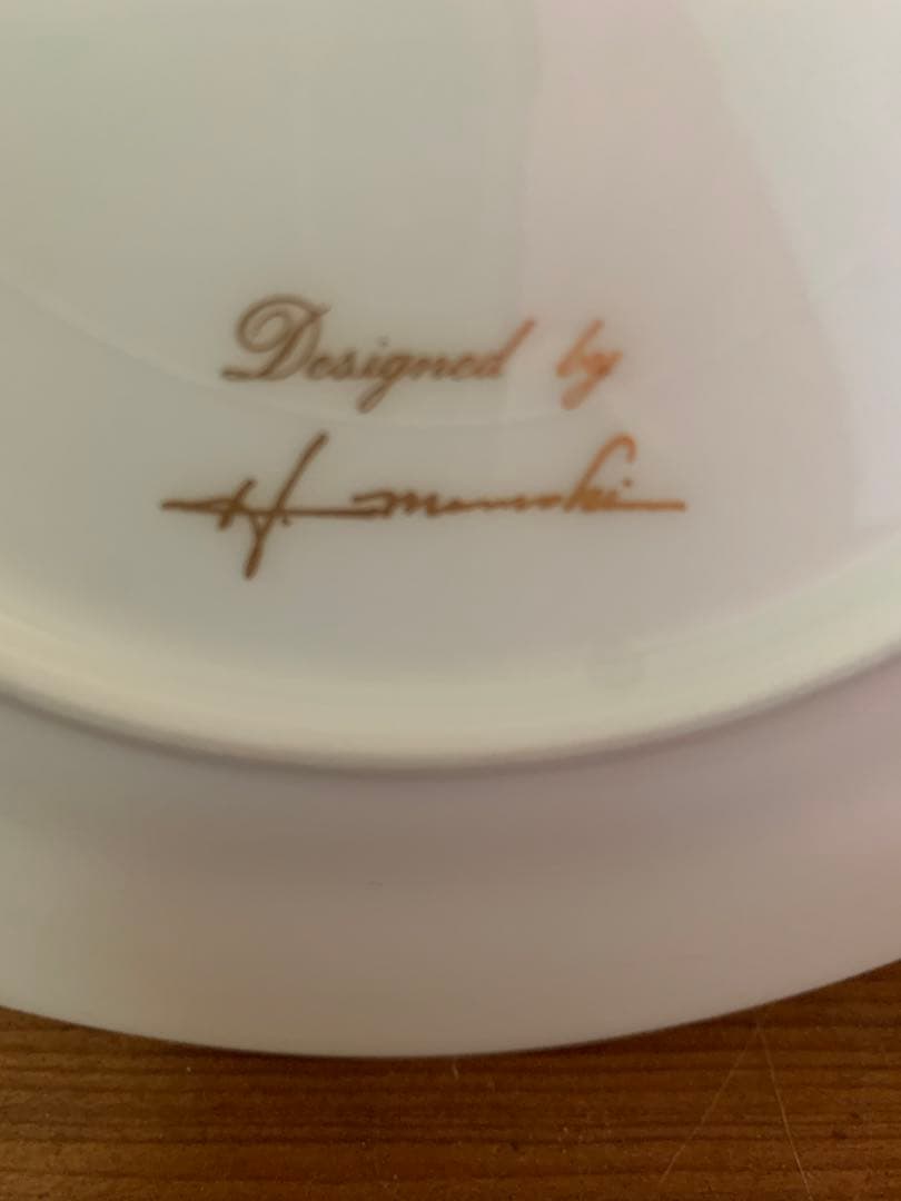 大倉陶園 一本の薔薇 6枚セット 約20cm ¥462,000相当