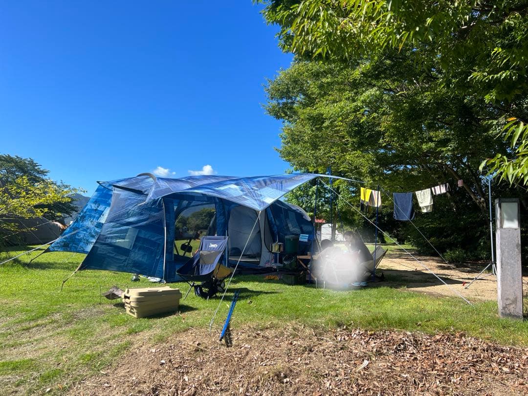 格安タープセット‼️ コールマンILインディゴ トンネル２ルームテント、タープ