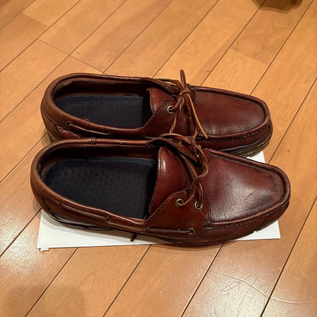 POLO ブラウン デッキシューズ　90s vintage