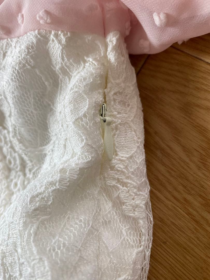 LIZ LISA ダブルレースアップオフショルワンピース レース ポコポコ